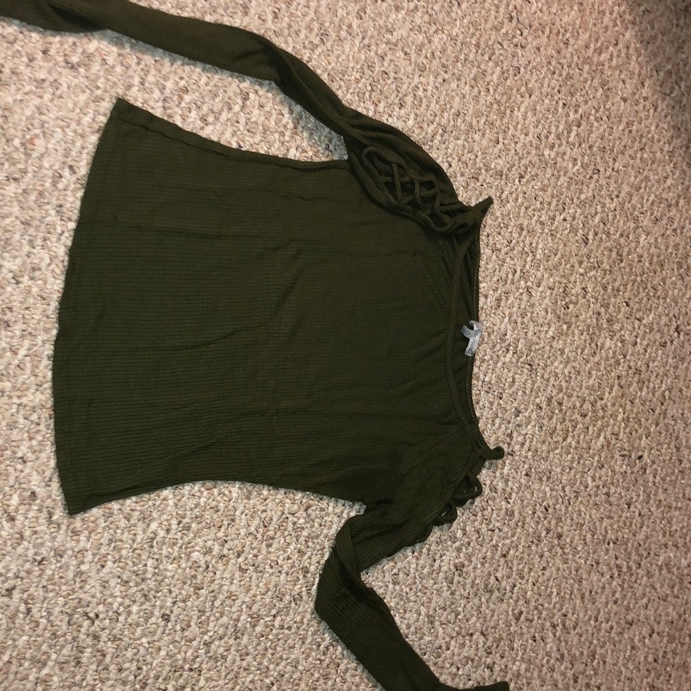 Charlotte Russe olive green shirt